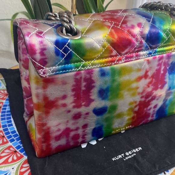 Kurt Geiger London Kensington X Tie Dye Shoulder Bag - Picture 7 of 13